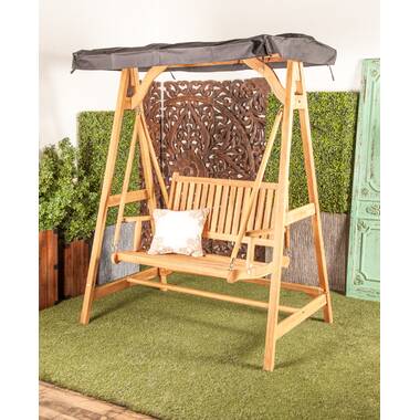 Canopy swing bench hot sale